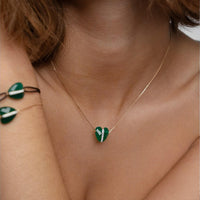 Morganne Bello Infinite Love 18K Yellow Gold Agate & Diamond Pendant Necklace 43