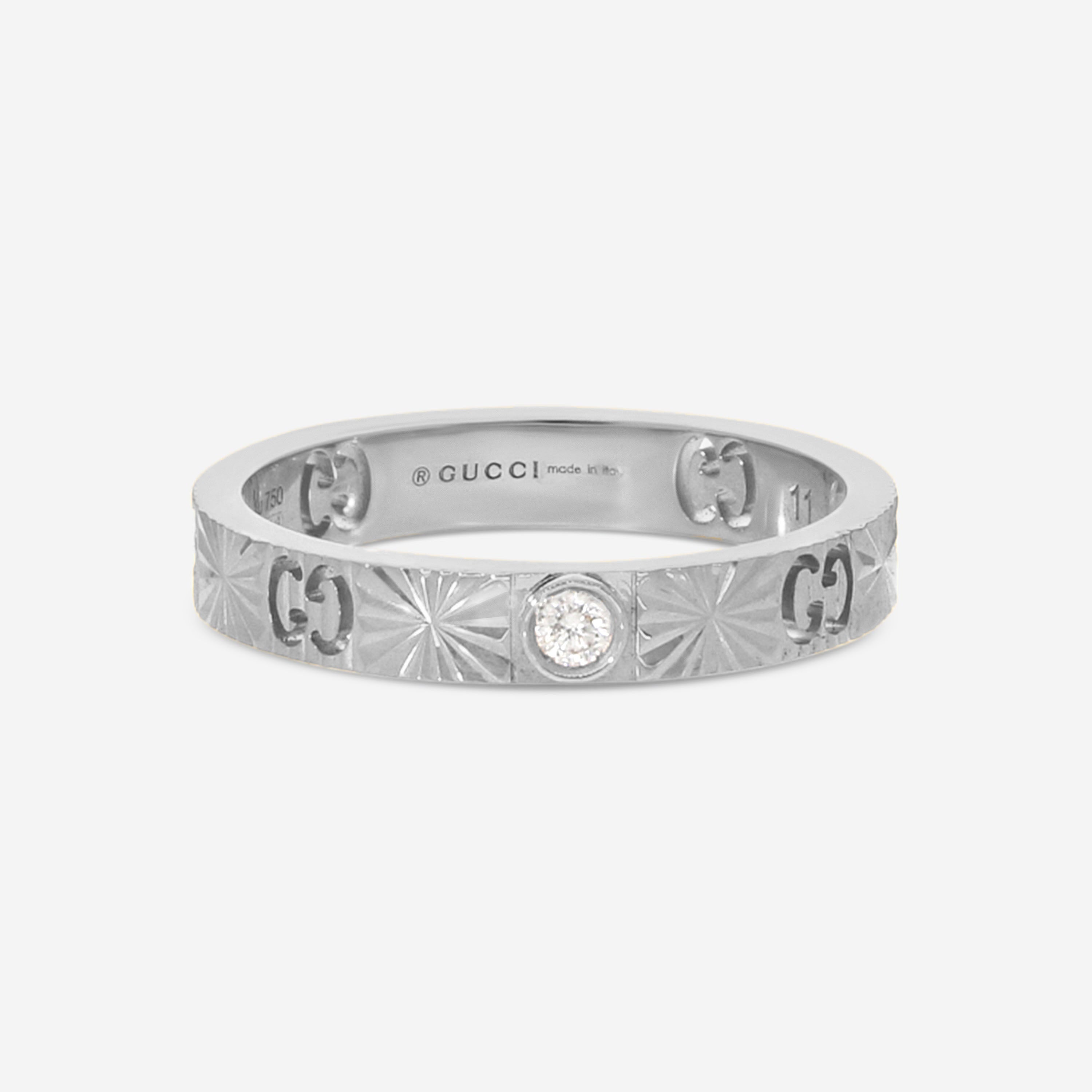 Icon 18K White Gold Diamond Ring YBC727892003019