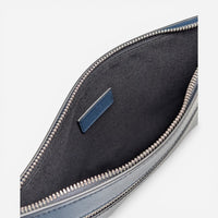 Salvatore Ferragamo Firenze Men's 723805 Blue Clutch MSRP $850 - THE SOLIST