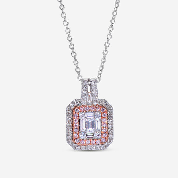 Gregg Ruth 14K Gold, White Diamond 0.51ct. tw. and Pink Diamond Pendant Necklace 45699 - THE SOLIST