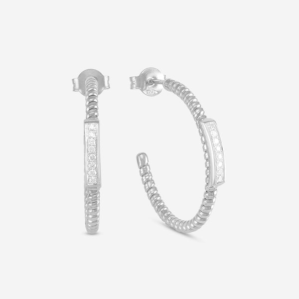 K Di Kuore Easy 18K White Gold and Diamond Earrings 461792 - THE SOLIST
