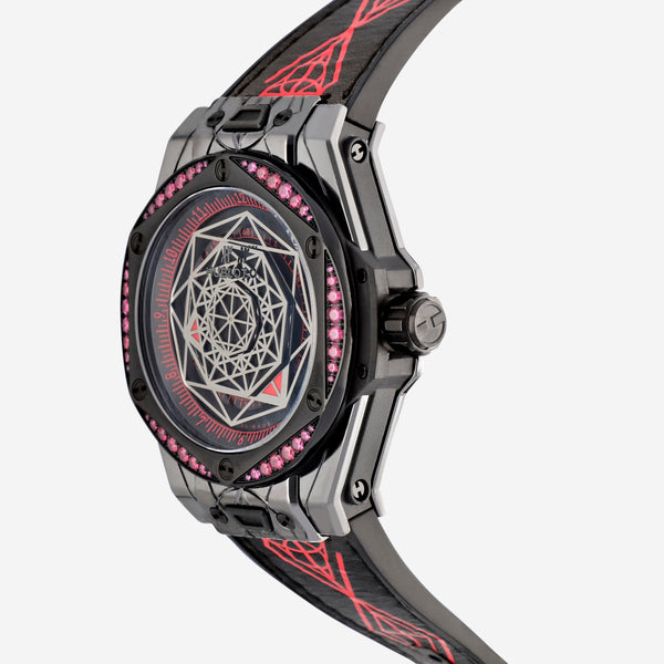 Hublot Big Bang Sang Bleu All Black Red Automatic Watch 465.CS.1119.VR.1202.MXM18