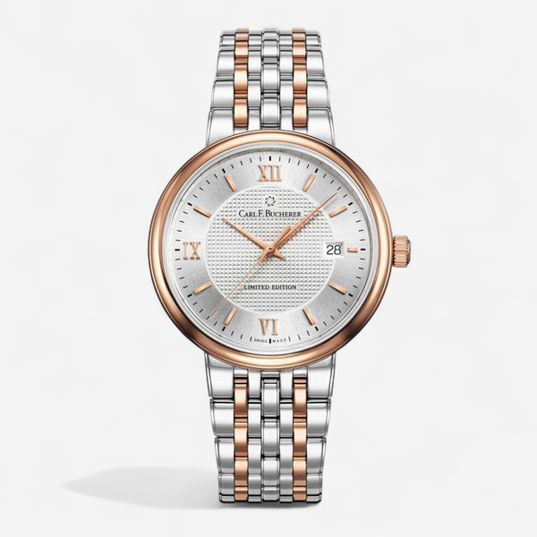Carl F. Bucherer Adamavi Stainless Steel And 18K Rose Gold Date Men's Automatic Watch 00.10314.07.19.98