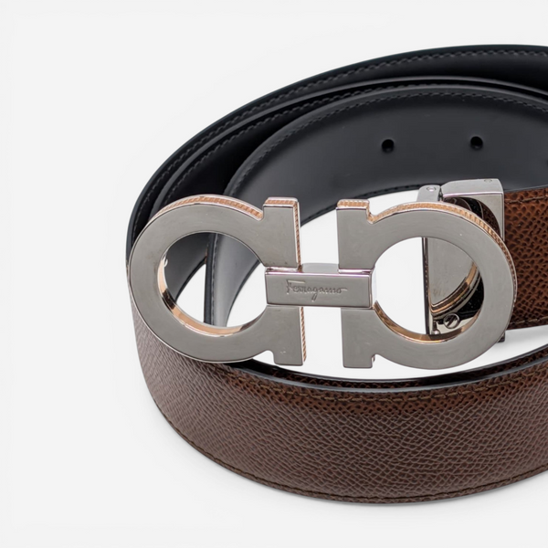 Salvatore Ferragamo 725452 Men's Reversible & Adjustable Gancini Size 105 MSRP $550 - THE SOLIST