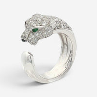 Cartier Panthère de Cartier Medium 18K White Gold Open Ring Sz. 5.5 48823F/N4224