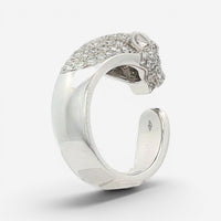 Cartier Panthère de Cartier Medium 18K White Gold Open Ring Sz. 5.5 48823F/N4224