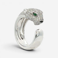 Cartier Panthère de Cartier Medium 18K White Gold Open Ring Sz. 5.5 48823F/N4224