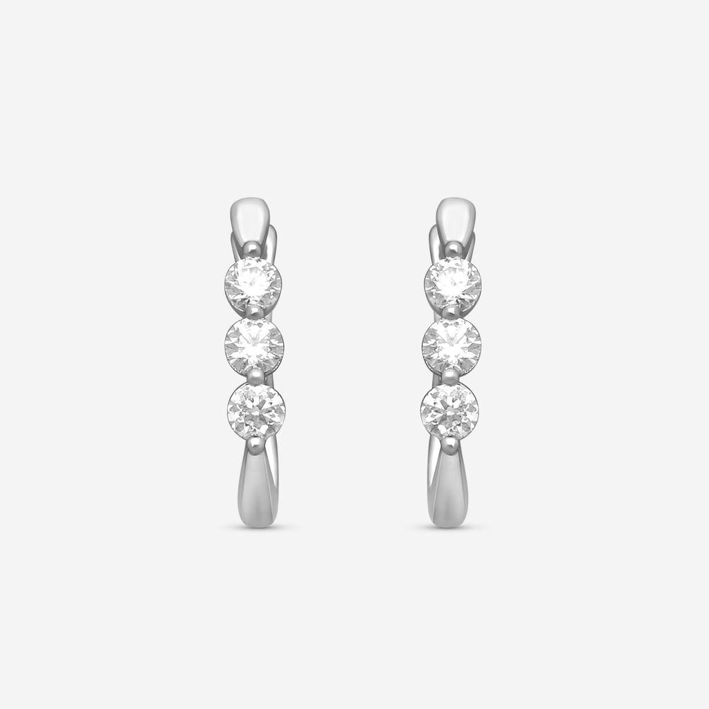 Ina Mar 14K White Gold Diamond Earrings ER31329-CS4WG