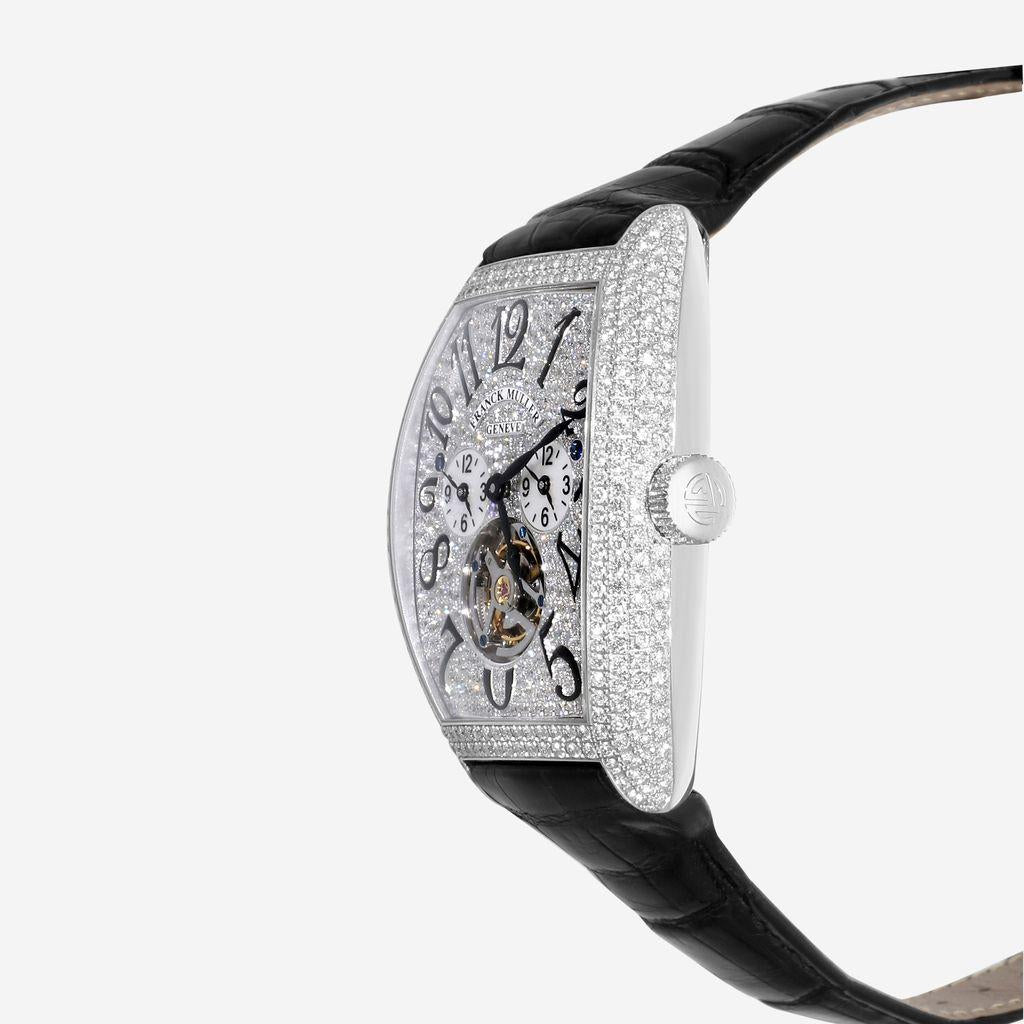 Franck Muller Master Banker 18K White Gold Tourbillon Automatic Men's Watch 8880