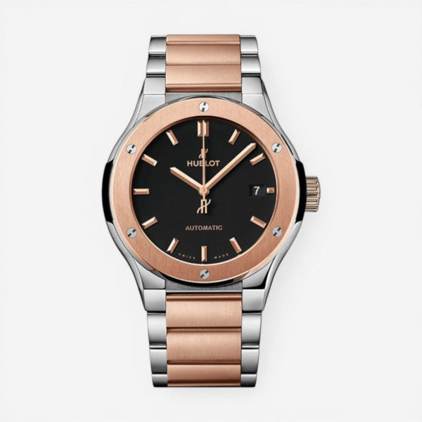 Hublot Classic Fusion Titanium & 18K Rose Gold Automatic Men's Watch 510.NO.1180