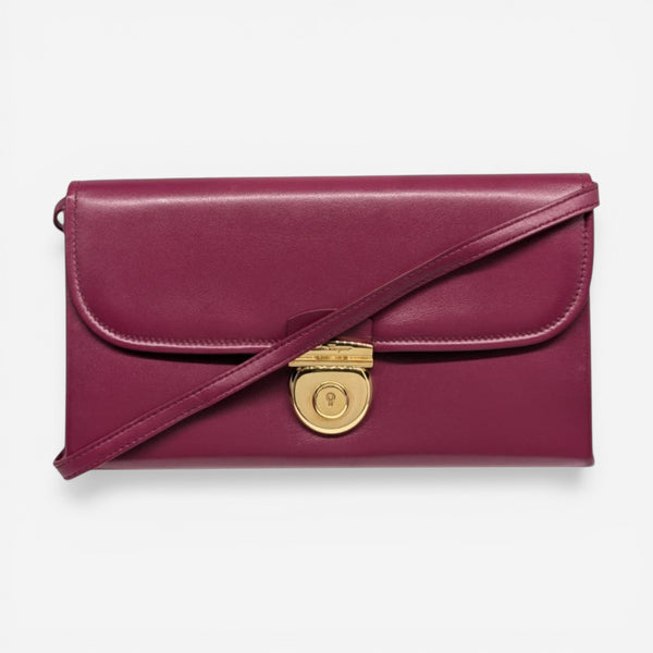 Salvatore Ferragamo Anemone 614935 Magenta Crossbody Bag MSRP $960 - THE SOLIST