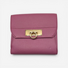Salvatore Ferragamo Women's 627819 Pink Gancini Bifold Wallet MSRP $617 - THE SOLIST
