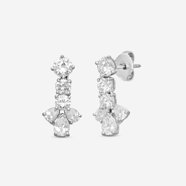 Suna Platinum Diamond Drop Earrings E1172P