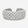 Charles Krypell Sterling Silver and 18K Yellow Gold Wide Cuff Bracelet 5-6902-TFSG