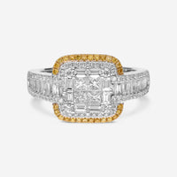 Gregg Ruth 18K Gold, 1.34ct. tw. White Diamond and Fancy Yellow Diamond Engagement Ring Sz. 6.5 50098 - THE SOLIST