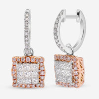 Gregg Ruth 18K Gold, White Diamond 0.91ct. tw. and Fancy Pink Diamond 0.29ct. tw. Drop Earrings 50637 - THE SOLIST