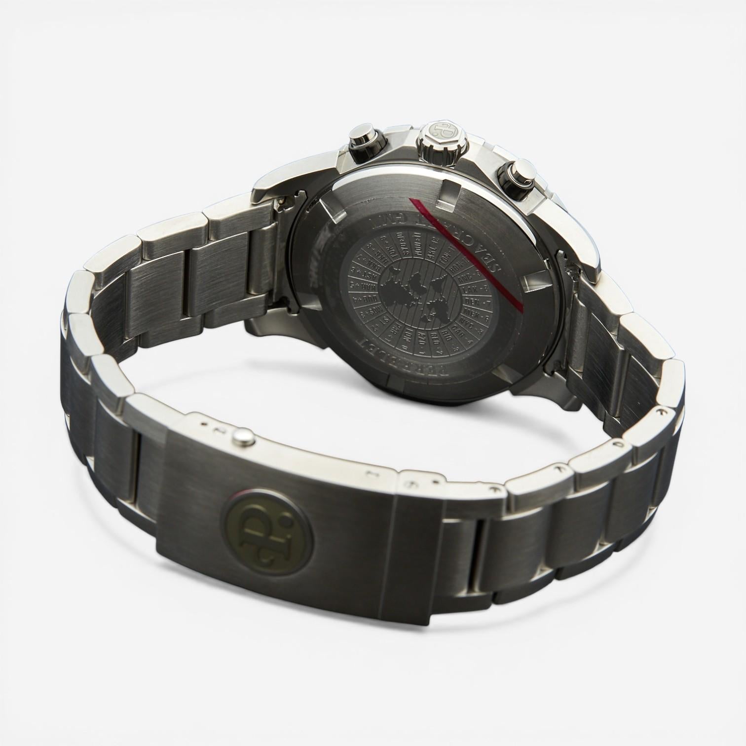 Perrelet Seacraft GMT Stainless Steel Automatic Men's Watch A1055/C