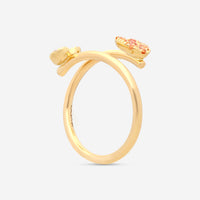 Zydo 18K Yellow Gold Diamond and Sapphire Heart Ring VIS114