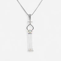 Konstantino Dome Sterling Silver & 18K Yellow Gold Blue Spinel Pendant MEKJ735-478 - THE SOLIST