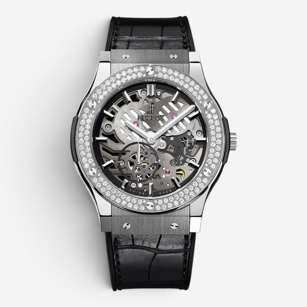 Hublot Classic Fusion Classico Ultra Thin Titanium Manual Wind Men's Watch 515.