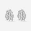 Roberto Coin 18K White Gold Diamond 4.87ct.tw. Pave Crossover Earrings 518206AWERX0