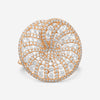 Roberto Coin Fantasia 18K Rose Gold Diamond Statement Ring Sz. 6.5 519076AX65X0