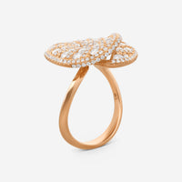 Roberto Coin Fantasia 18K Rose Gold Diamond Statement Ring Sz. 6.5 519076AX65X0