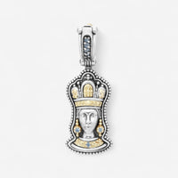 Konstantino Dome Sterling Silver & 18K Yellow Gold Blue Spinel Pendant MEKJ739-478
