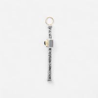 Konstantino 18K Yellow Gold & Sterling Silver Onyx Hammered Cross Pendant STKJ163-130-120
