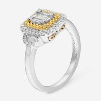 Gregg Ruth 14K Gold, White Diamond 0.45ct. tw. and Fancy Yellow Diamond Engagement Ring Sz. 6.75 52881 - THE SOLIST