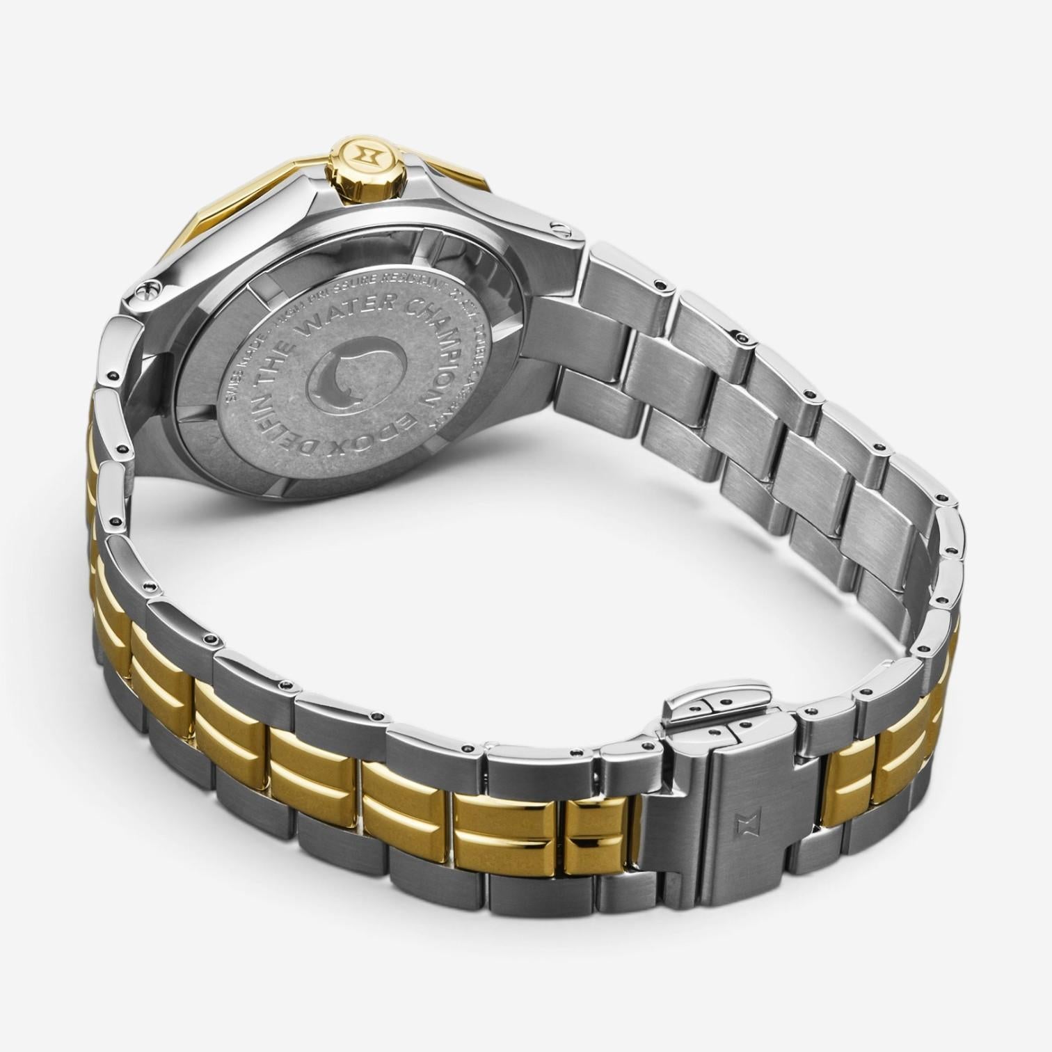 Edox Delfin Stainless Steel Diamond Quartz Ladies Watch 53020-357JM-NADD
