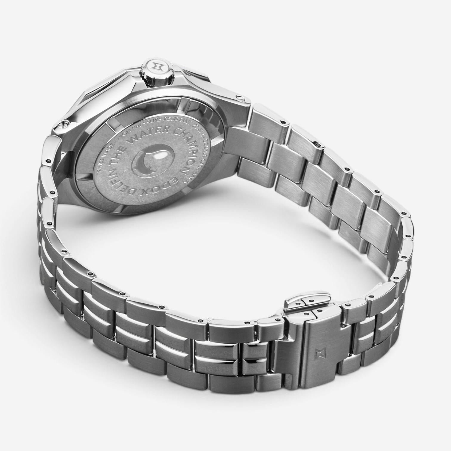 Edox Delfin Stainless Steel Diamond Quartz Ladies Watch 53020-3M-NADN