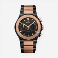 Hublot Classic Fusion Ceramic & 18K Rose Gold Automatic Men's Watch 54CO1180CO