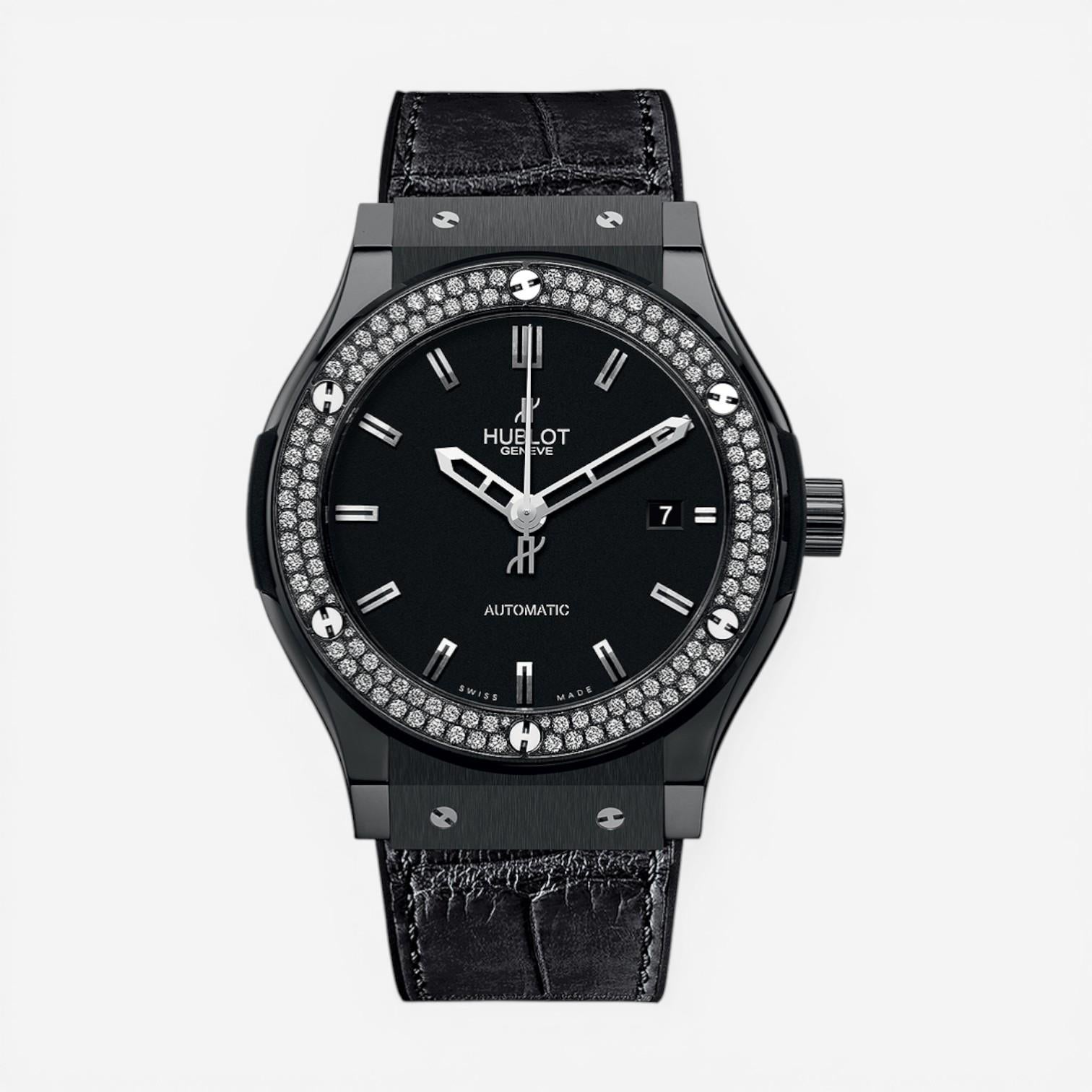 Hublot Classic Fusion Ceramic Diamond Automatic Men's Watch 542CM.1170.LR