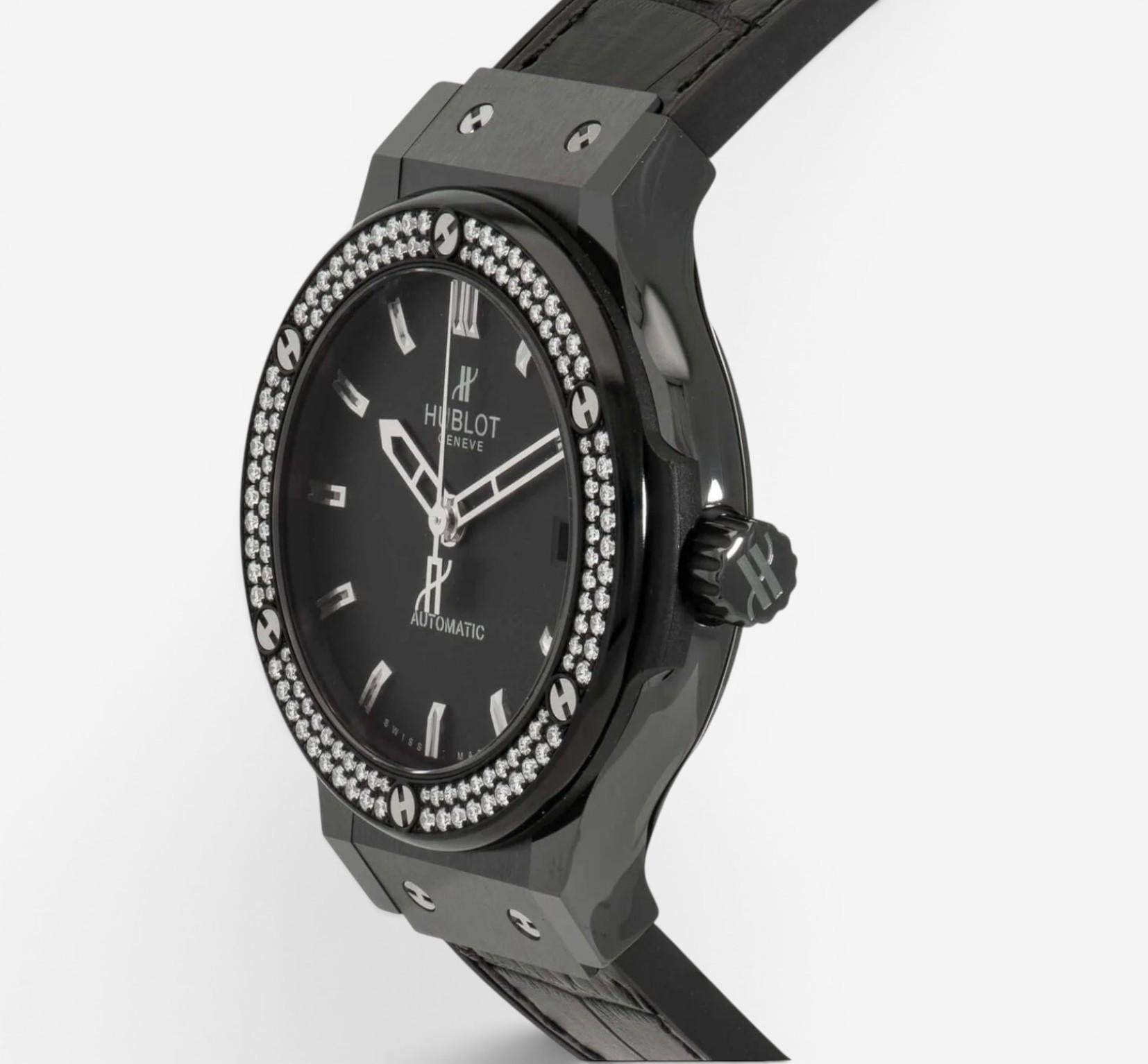 Hublot Classic Fusion Ceramic Diamond Automatic Men's Watch 542CM.1170.LR