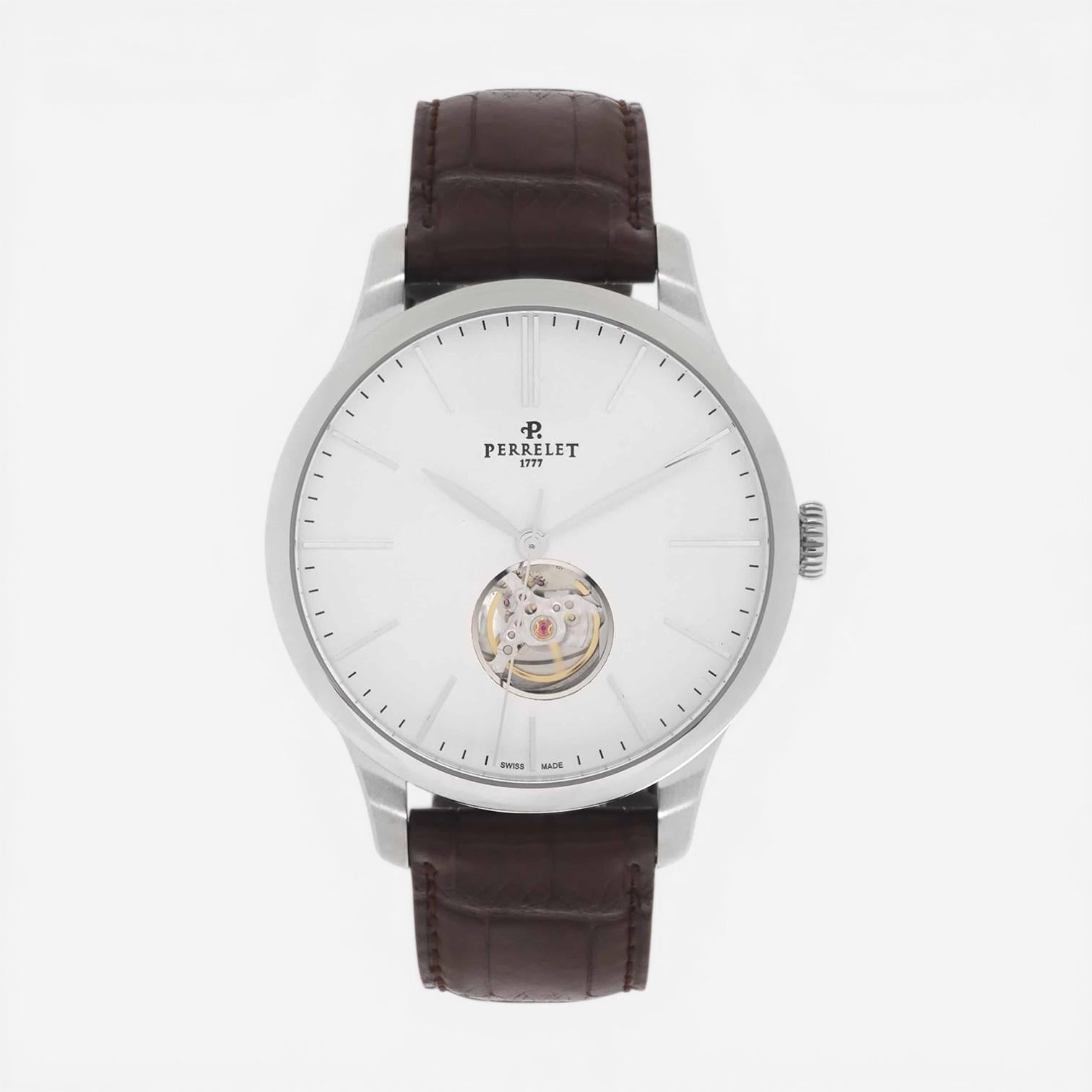 Perrelet First Class Open Heart Stainless Steel Automatic Men's Watch A1087/4