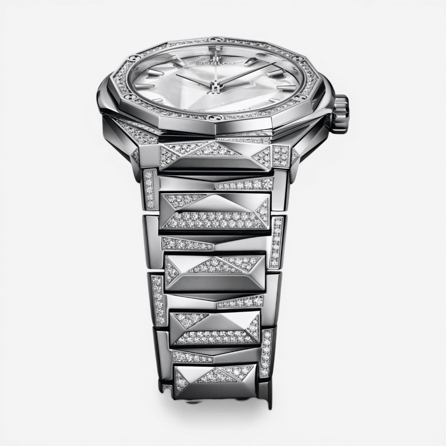 Hublot Classic Fusion Orlinski Titanium Diamond Automatic Men's Watch 550.NS.220