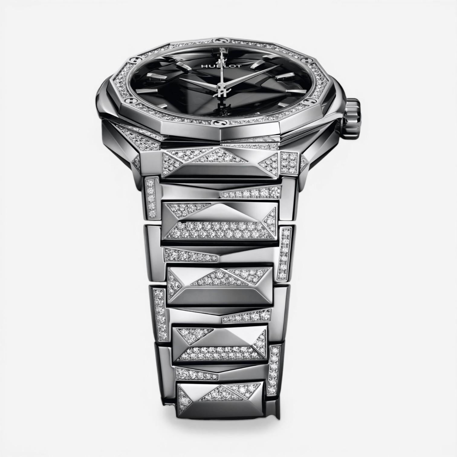 Hublot Classic Fusion Orlinski Titanium Diamond Automatic Men's Watch 550.NS.180