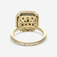 Armenta Sueno 18K Yellow Gold Black & White Diamond Statement Ring Sz. 6 18350