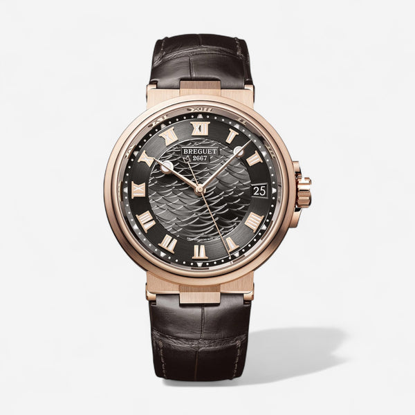 Breguet Marine 18K Rose Gold Automatic Men's Watch 5517BRG39ZU