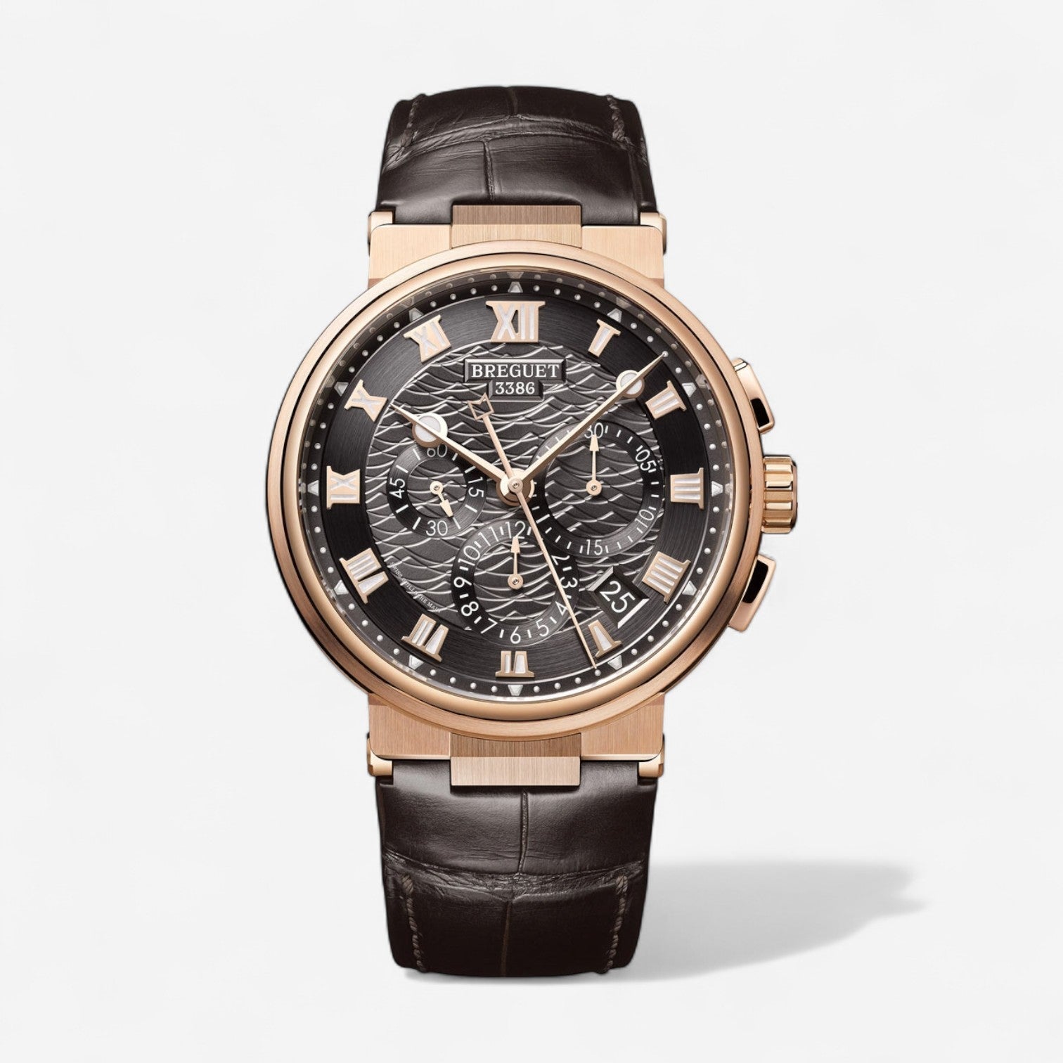 Breguet Marine 18K Rose Gold Chronograph Automatic Men's Watch 5527BRG39WV