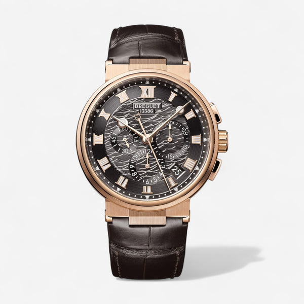 Breguet Marine 18K Rose Gold Chronograph Automatic Men's Watch 5527BRG39WV