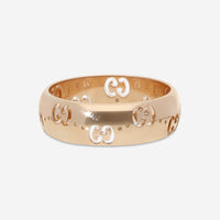 Gucci Icon 18K Rose Gold Band Ring YBC8043350020 MSRP $1,850 - THE SOLIST