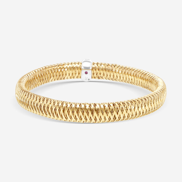 Roberto Coin Primavera 18K Rose & White Gold Diamond Bangle Bracelet 557716AHBAX0 - THE SOLIST