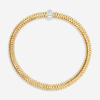 Roberto Coin Primavera 18K Rose & White Gold Diamond Bangle Bracelet 557716AHBAX0 - THE SOLIST