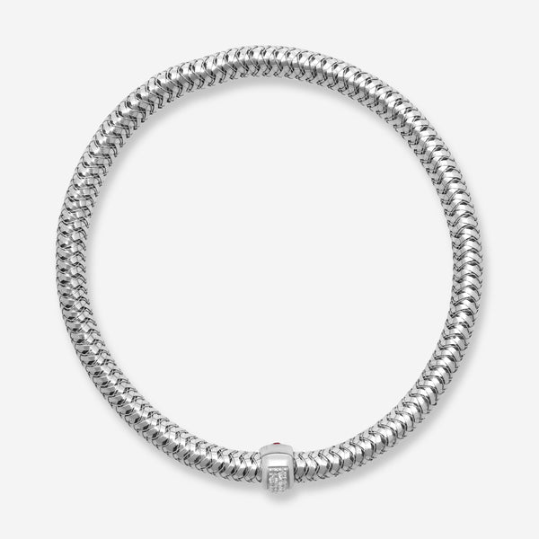 Roberto Coin Primavera 18K White Gold Diamond Bangle 557716AWBAX0