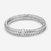 Roberto Coin Primavera 18K White Gold Diamond Large Bangle Bracelet 557717AWBAX0 - THE SOLIST