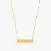 Sydney Evan Small Pyramid Bar 14K Yellow Gold Diamond Pendant Necklace NJP1081-Y16
