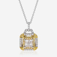 Gregg Ruth 18K Gold, White Diamond 0.70ct. tw. and Fancy Yellow Diamond Pendant Necklace 56984 - THE SOLIST
