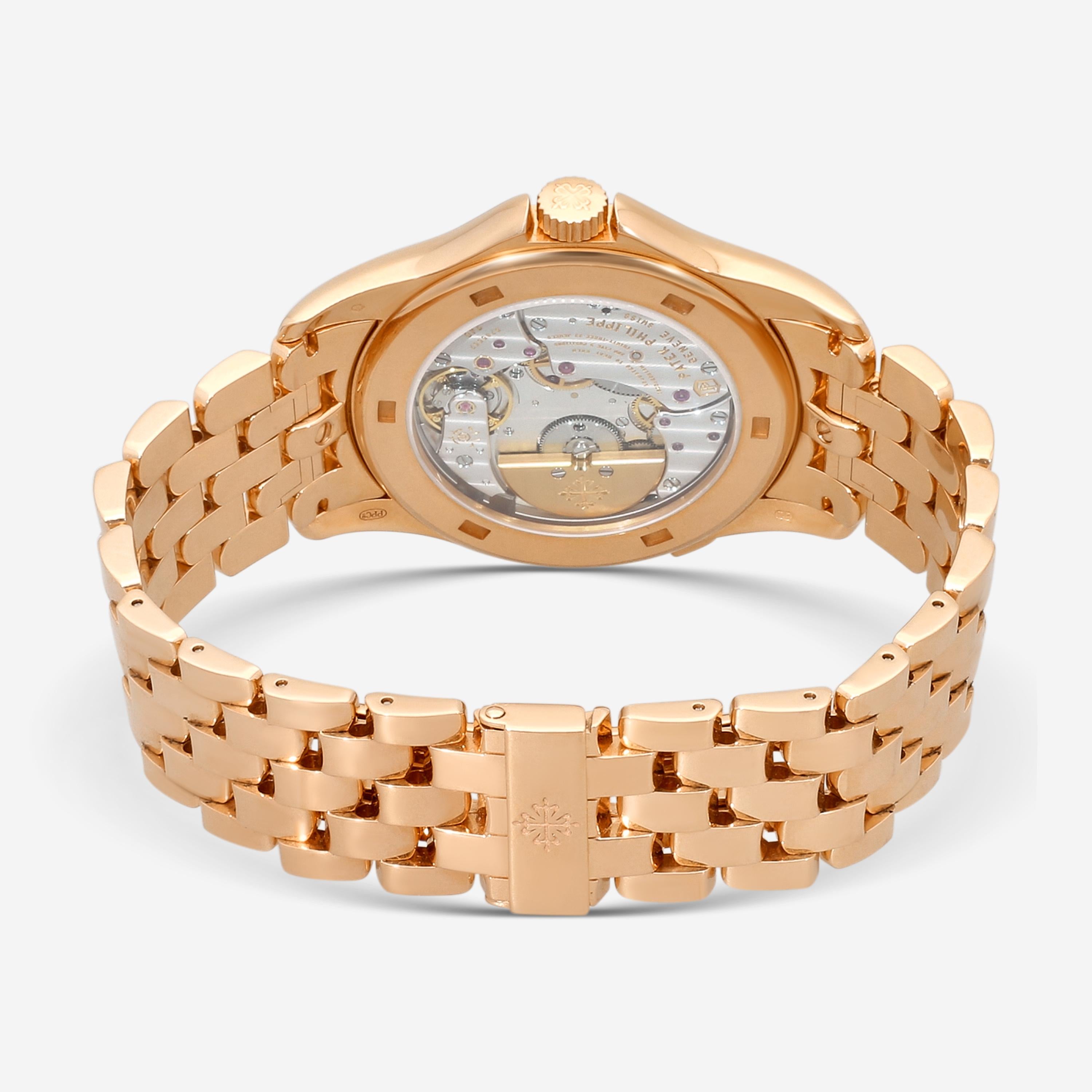 Patek Philippe World Time 18K Rose Gold Automatic Men's Watch 5130/1R-011